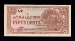 F.C. MALAYA OCUPACION JAPON , 50 CENT 1942 , S/C- (AUNC) , P.M4 . - Imagen 1 de 2