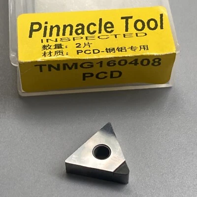 2pcs TNMG 160408 PCD polycrystalline diamond PCD TNMA 332 PCD Turning insertion - Image 1 of 4