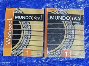 Mundo Real Media Edition Level 1 Student's SPANISH Book + Matching Workbook NEW - Picture 1 of 6