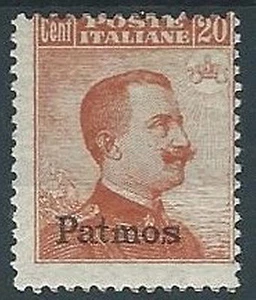 1917 EGEO PATMO EFFIGIE 20 CENT MH * - W101-3 - Picture 1 of 1