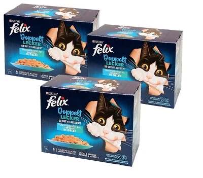 36 x 85 g Felix Doppelt lecker mit Fisch (€ 8,06/kg) So gut wie es aussieht - Bild 1 von 4