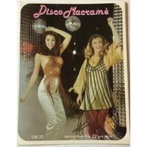 Disco Macramé Vintage Patrón Libro Bufandas Halter Top Cinturón Cartera - Imagen 1 de 3