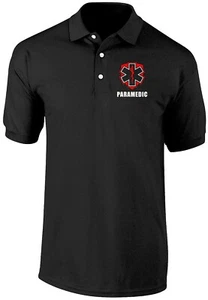 Paramedic Dryblend polo shirt, medical emergency responder, first responder. - Picture 1 of 11