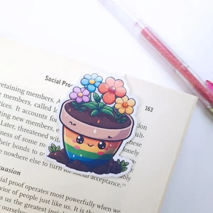 Magnetisches Lesezeichen niedlich Blumen Stolz Kawaii Mädchen Geschenkplaner Zurück zur Schule - Bild 1 von 7