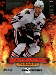2007-08 Hot Prospects Chicago Blackhawks Hockey Card #133 Martin Havlat HC/999