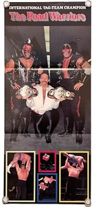 The Road Warriors & Paul Ellering Poster 25.9cm × 62cm Legion of Doom NWA AWA - Picture 1 of 7