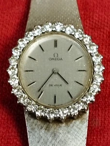 LADIES JEWEL WATCH. OMEGA DE VILLE. WHITE GOLD. DIAMONDS.8339-174.SWITZERLAND.XX - Picture 1 of 1