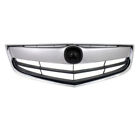 For 13-15 Ilx Front Face Bar Grill Grille Assembly W/Chrome Shell Black Insert Q