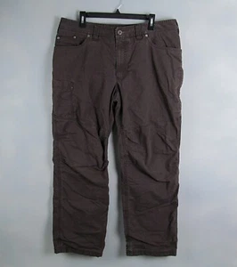 LL Bean Cargo Pants Mens 38x30 (37x28 Actual) Brown Lined Hiking Outdoor 291691 - Picture 1 of 6