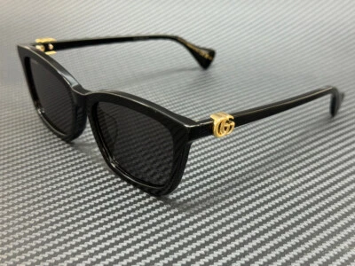 GUCCI GG1596SK 001 Black Grey Women's Large 55 mm Sunglasses - Image 1 of 4