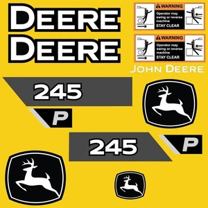 FITS 245 P-TIER DEERE REPLACEMENT DECAL STICKER - OUTDOOR DURABLE LAMINATE - Bild 1 von 1