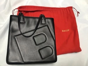 Original Bally Schultertasche Doppelgurt Logo 3 Abschnitte mit Staubbeutel - Bild 1 von 11