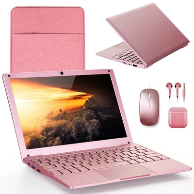 10'' Student Mini Laptop Windows 11 8GB RAM 128GB SSD Celeron WiFi - Image 1 of 4