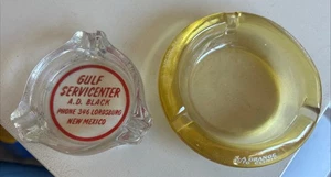 🔥🔥 Vintage Auto Service Center Advertising Ashtrays - Picture 1 of 3