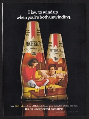 1975 Michelob Beer How to Wind Up When Your Both Unwinding MICH VII Print Ad - Image 1 of 3
