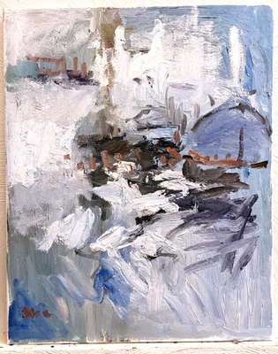 Gloucester Nautical Impressionism Seascape Oil Painting 16x20 Original Canvas - Image 1 of 2