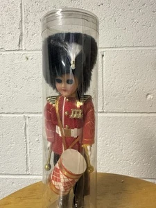 Vintage British Royal Guard, Souvenir Doll With Drum & Sleep Eyes - Picture 1 of 3