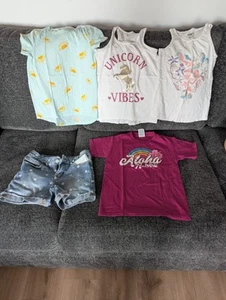 Girls clothing lot size 7-8 Shirts And Size 10 Shorts - Picture 1 of 11