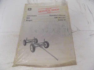 John Deere 963 Wagon Betriebsanleitung OM-W21301 Ausgabe D1 Händler Service - Bild 1 von 2