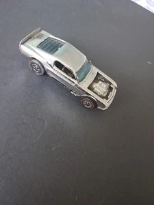 1969 HOT WHEELS REDLINES CHROME MUSTANG BOSS HOSS HONG KONG - Picture 1 of 7