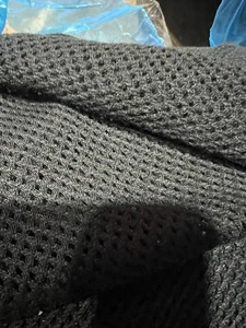 Black Sport Mesh Netting by the Yard Mesh Pattern, 60" Wide MADE IN THE USA - Picture 1 of 4