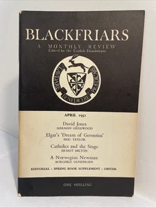 DAVID JONES; Harman Grisewood; Welsh Poets; Elgar Dream of Gerontius BLACKFRIARS - Picture 1 of 15