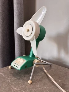 Vintage USSR Space Age Desk 2 Speed Ventilator Atomic Fan Mid Century Decor - Picture 1 of 12
