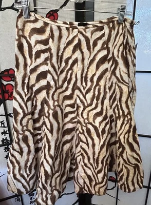 Falda Trompeta Lino Estampado Cebra Rafaella Talla 8P GRAN Calidad Ver Fotos Foto 1 de 4