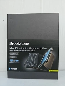 Brookstone Bluetooth Keyboard Pro for IPad Mini, Black, Brand NEW - Picture 1 of 7