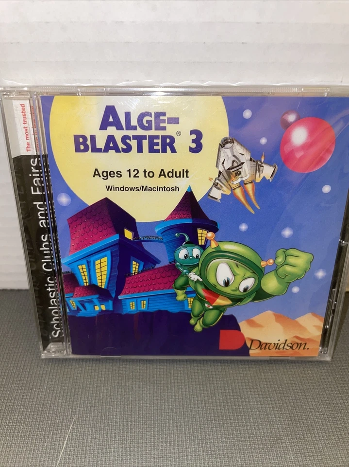 Davidson Alge-Blaster 3 Ages 12 to Adult Windows/Mac CD-ROM New Sealed! - Image 1 of 4
