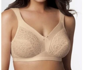 Playtex P4125 18 Hour Firm Support Wire-Free Bra-SOFT TAUPE 40D - Picture 1 of 5