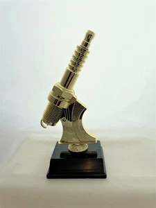 🔧SPARK PLUG TROPHY AWARD CAR SHOW MECHANIC RACING BIRTHDAY WISHES PERSONALIZED - Picture 1 of 4