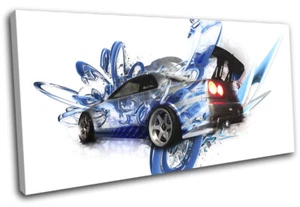 Skyline Fast Abstract Furious Cars UN SOLO LIENZO ARTE DE PARED Impresión de imágenes - Imagen 1 de 1