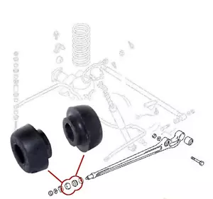 KIT 4 BOCCOLE PUNTONE POSTERIORE RU-518 PER HYUNDAI GALLOPER 2.5 TD MOTORE 4D56 - Foto 1 di 8