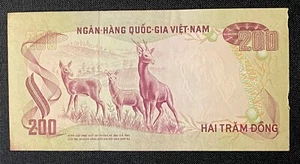 South Vietnam 200 Dong 1972 Circ. Banknote Paper Money Foreign Currency FREE S/H - Picture 1 of 2