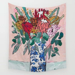 Matisse Inspired Bouquet Of Flowers Tapestry - 50" x 58" - Society6  - Picture 1 of 4
