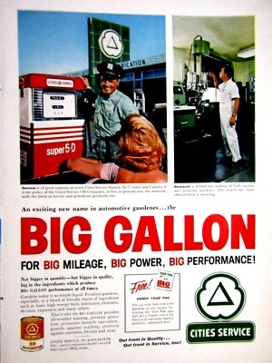 Vintage 1961  Cities CITGO Original Print Ad 8.5 x 11" - Image 1 of 4
