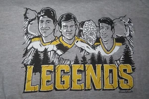 BOSTON BRUINS Legends RAY BOURQUE BOBBY ORR GERRY CHEEVERS CAM NEELY (XL) Shirt - Picture 1 of 2