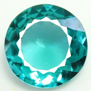 Zaffiro Multicolore Naturale 28,50 Ct Certificato Ceylon 20x20 MM Gemma Tonda - Foto 1 di 5