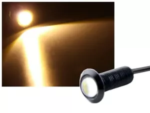 Aluminium LED Spot COB 12V 1,2W 100 Lumen warmweiss Mini Alu Schraube Strahler - Bild 1 von 6