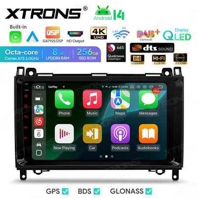 Android14 9" Car Stereo 8+256GB HiFi DTS Radio HDMI GPS For Benz Sprinter W906 - Image 1 of 4