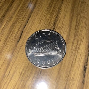 IRLAND EIN SILBER PFUND 1 PUNT IRISCHES EIRE DATUM WÄHLBAR 1990 - 1999 - Bild 1 von 2