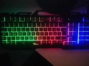 WisFox Mechanische Gaming-Tastatur - Cherry MX Speed (DE Tast… - Bild 1 von 4