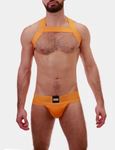 barcode Berlin Harness MATT gelb XS S M L XL 91422/500 gay sexy BLITZVERSAND - Picture 1 of 5