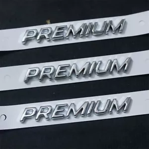 3x Chrome Silver PREMIUM Plastic Badge Decal Emblem Sticker Bumper 3D Limited V6 - Bild 1 von 8