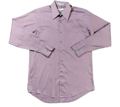 Camisa de vestir Geoffrey Beene para hombre M manga larga sin arrugas con botones Foto 1 de 4