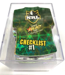2009 SELECT NRL CHAMPIONS CARD JERSEY DIE CUT PARALLEL CARD COMPLETE SET(195) - Picture 1 of 18