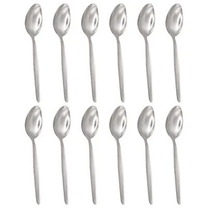 12x 19cm Economy Stainless Steel Table Spoons Cutlery Set by Argon Tableware - Picture 1 of 7