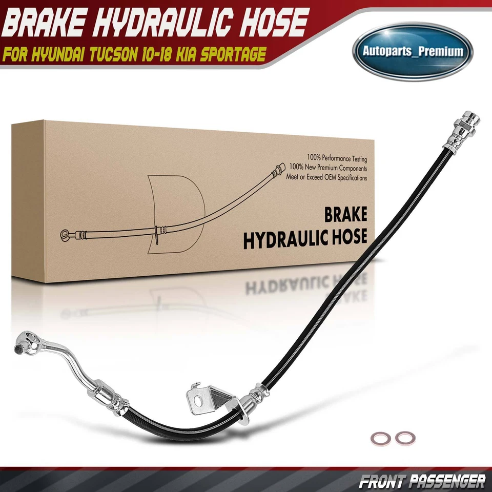 Manguera hidráulica de freno delantera derecha para Hyundai Tucson 2010-2018 Kia Sportage 11-17 Foto 1 de 4