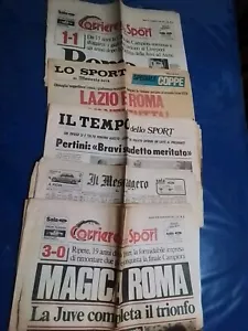 LOTTO 5 GIORNALI _ CALCIO _ AS. ROMA CAMPIONE _ MESSAGGERO CORRIERE DELLO SPORT - Foto 1 di 6